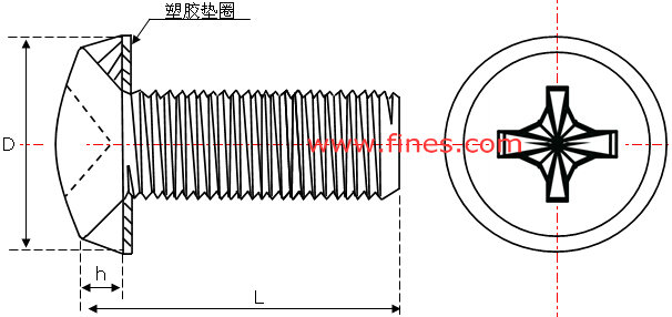 皇冠螺钉图纸